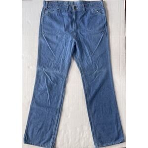 70s Vintage Levis With A Skosh More Room Mens Orange tab 40x35 Made in USA
